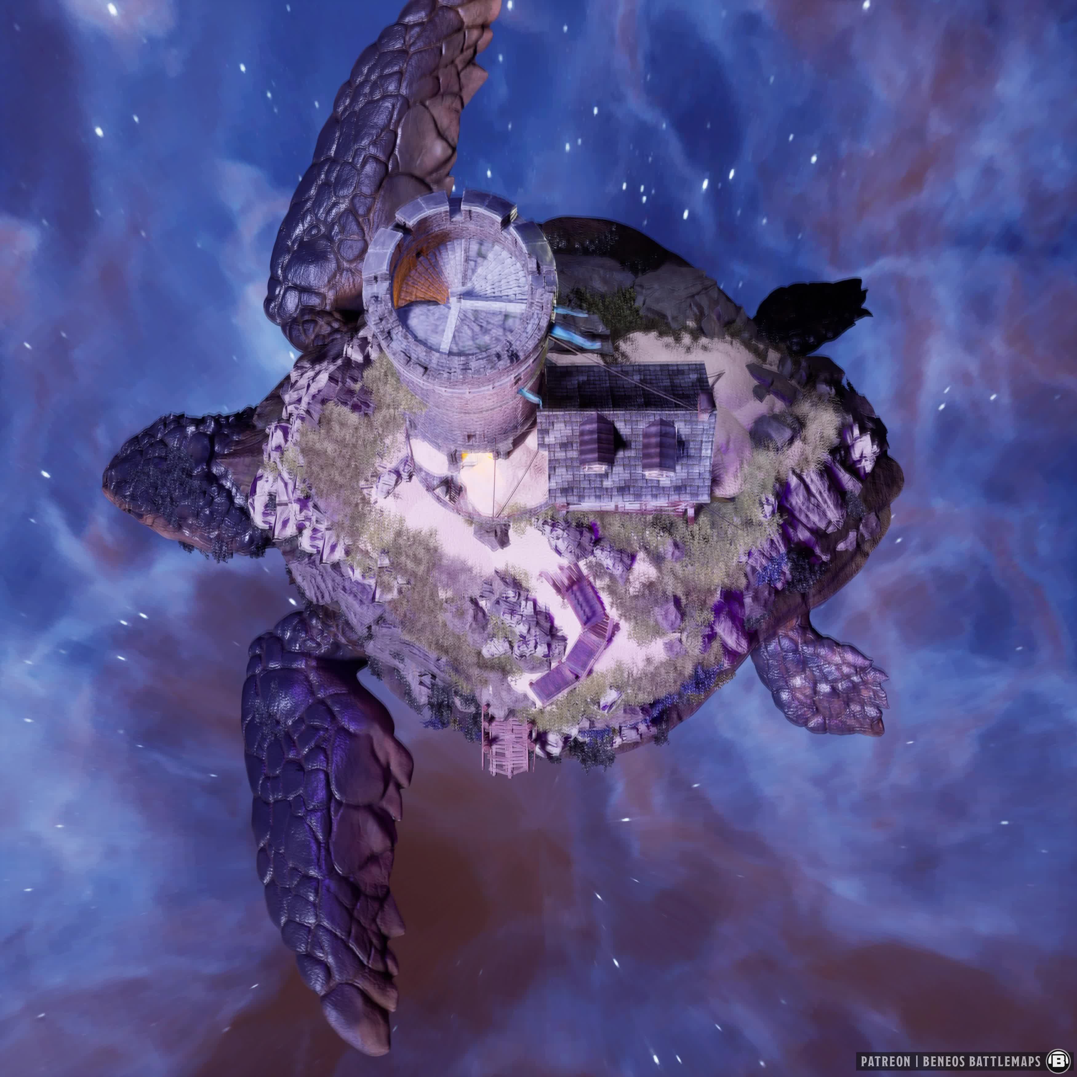 "Actually, the philosophers have got it all wrong.  Great A'Tuin is in fact having a great time."